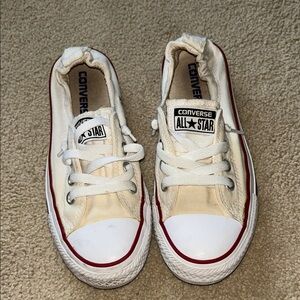 Converse white and Red Sneakers